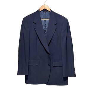 Hart Schaffner Marx Blazer Plaid Wool Blend Two Button Suit Jacket USA Mens 42R